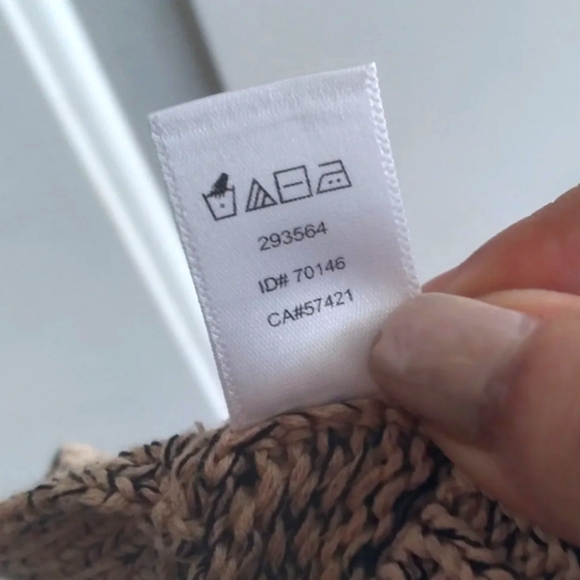 Loft Tan & Black Open Front Sweater Shrug, size Large - Picture 7 of 7